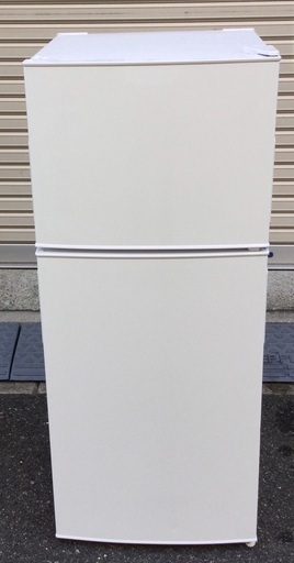 【RKGRE-693】特価！maxzen/118L 2ドア冷凍冷蔵庫/JR118ML01WH/中古品/2019年製/当社より近隣無料配達！