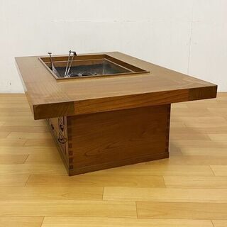 囲炉裏 テーブル けやき/欅 長火鉢 和家具 囲炉裏 座敷机 座卓　/SL2