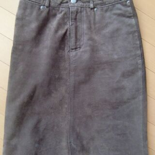 海外購入★JUSTJEANS★本革スエードのスカート