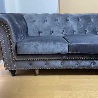 特価ブリティッシュソファ ベロア 美品 L字 SOFA カリモク