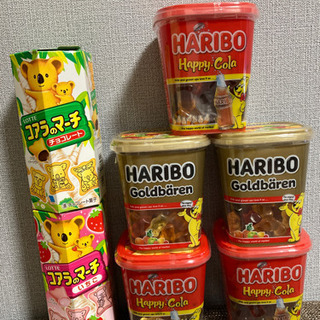 【取引中】HARIBO(ハリボー)カップ5個！とコアラのマーチ2個