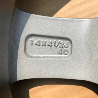 ☆他サイト売却済☆◉新車外し◉N-ONEプレミアム純正ホイール 14×4.5J+  