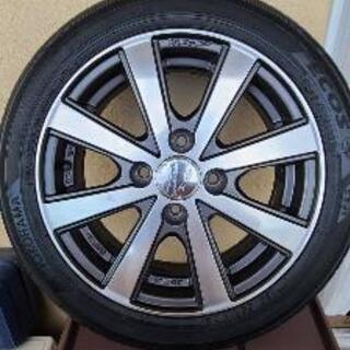 165/55/14 72v、14インチ 51/2j+43のタイヤホイールセット