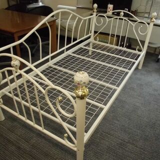 JM12045)おしゃれなデザインのシングルベッド 組立式 幅：...