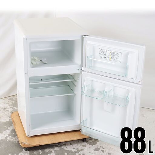 中古 冷蔵庫 2ドア 88L 直冷式 訳あり特価 Refmax AM-N09 右開き 京都在庫 DG4743