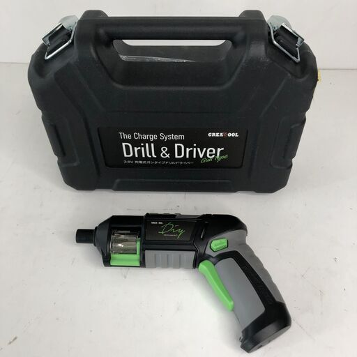グレートツール ドリルドライバー GTDC-G36 ブラック 3.6v簡単 便利