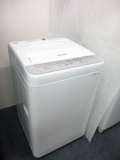 11/28 終 2017年製　Panasonic　全自動電気洗濯機　5.0kg　NA-F50B10　ホワイト 　菊