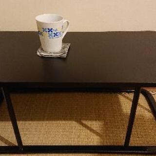 【無料】(7/31まで)IKEA黒のローテーブル
