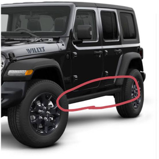 ラングラーJL ロックレール JEEP ラングラールビコン 純正ロックレール