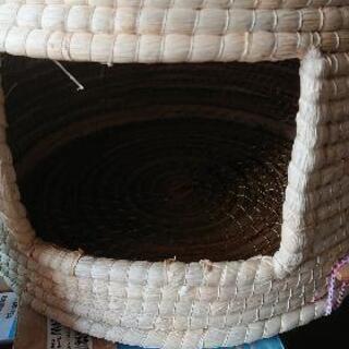 猫の家　藁の家