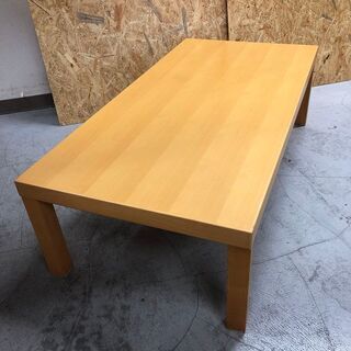 無印良品 ローテーブル 120x60㎝ 天然木化粧パーティクルボ...