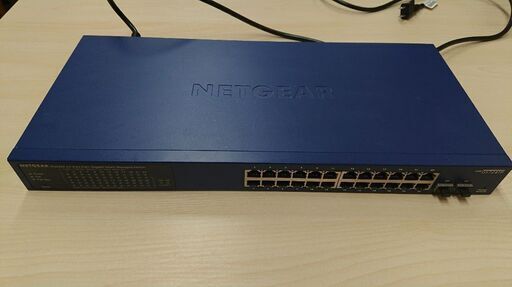 NETGEAR スイッチングハブ ギガ 24ポート PoE+ (全体190W) SFPx2ポート　GS724TP-200AJS