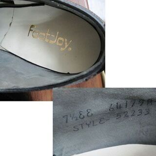 フットジョイ ゴルフシューズ 52233 レトロ classic クラシック FOOTJOY ブラック レザー グッドイヤーウェルト製法 25.5cm EE 札幌市手稲区