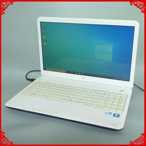 即使用可能 ノートパソコン Windows10 中古動作良品 15.6型 NEC PC-GL20GJ5AL Celeron 4GB 320G DVDRW 無線 LibreOffice 初心者向け