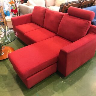 愛品館八千代店】カウチソファ ヘッドレスト付 RD【愛八SF ...