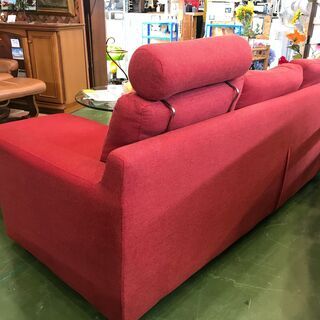 愛品館八千代店】カウチソファ ヘッドレスト付 RD【愛八SF ...