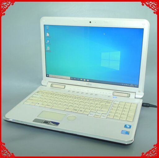 即使用可能 ノートパソコン Windows10 中古良品 15.6型 富士通 AH700/5B Core i5 4GB 750G Blu-ray 無線LAN LibreOffice 初心者向け