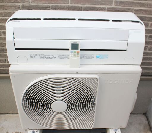 TOSHIBA 東芝 エアコン 2.5kw フィルター掃除機能 RAS-255SRS（W) 単相100v 中古 清掃済み 2015年製