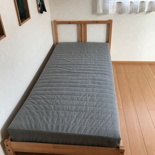 【ネット決済】IKEA シングルベット　フレーム＋マットレス