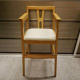筑波産商 幼児用ハイチェア 木製 ベビーチェア　椅子 子供用　椅子