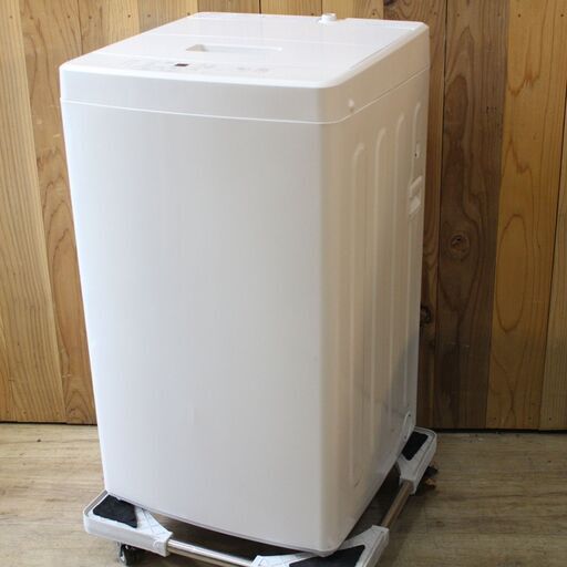 R678)【高年式】無印良品 全自動電気洗濯機 MJ-W50A 2021年製 容量5kg 風乾燥機能付き MUJI ホワイト