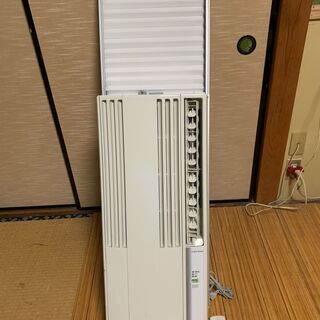 季節、空調家電 2009年製 コロナ 窓用エアコン 枠付・リモコン有