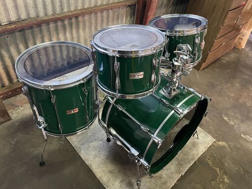 YAMAHA YD9000R ジェイドグリーン ドラムセット 12,13,16,22 1980年代ヴィンテージ