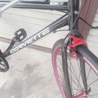 クロスバイク シボレー CORVETTE Z06 6段変速 ブラック 配送無料