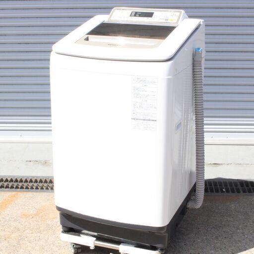 T522) Panasonic パナソニック NA-FA100H2 全自動洗濯機 2015年製 10kg 10.0kg 縦型洗濯機 簡易乾燥機能付 家電