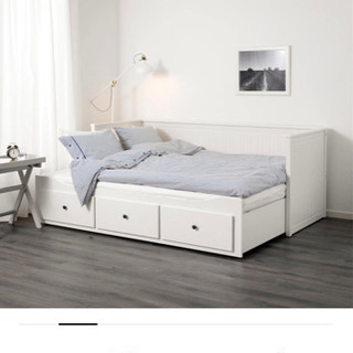 美品　8月1日まで！IKEA ベッド　ヘムネス　マットレス付き