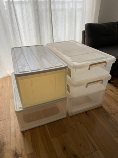 決まりました ニトリ衣装ケースベッド下収納 さく まとめ割します 桃山台の家具の中古あげます 譲ります ジモティーで不用品の処分