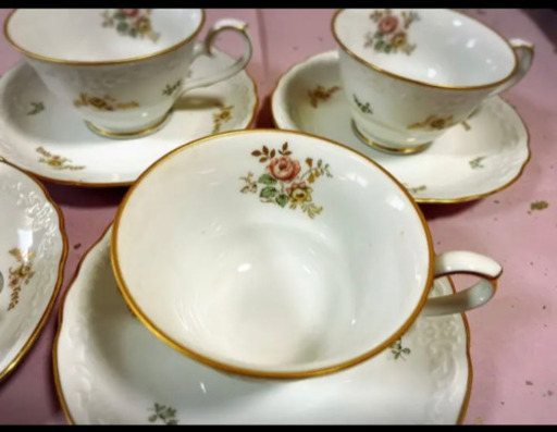 カップ\u0026ソーサー 年代物 Noritake 4個セット