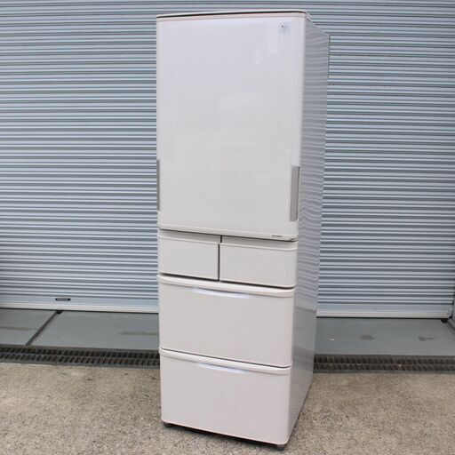 T150) SHARP シャープ SJ-PW42Y ノンフロン冷凍冷蔵庫 424L 2014年製 冷蔵庫 5ドア どっちもドア 家電 キッチン