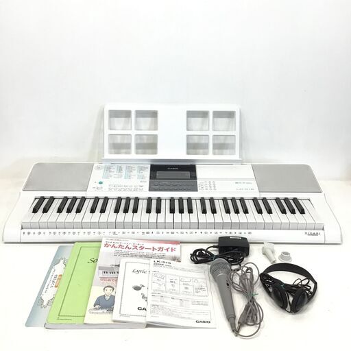 21R414 ジ 6 CASIO 光ナビゲーション・キーボード LK‐516 2019年製 DIGITAL KEYBOARD 中古品