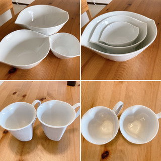 【ネット決済】白いお皿シリーズ　多機能なボウル❤︎白3サイズセッ...