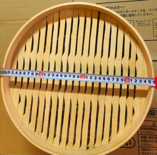 決まりました❣️新品未使用　竹セイロ 中華せいろ蒸し器2段