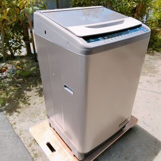 【ネット決済・配送可】中古 日立全自動洗濯機 10kg BW-V...