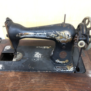 😚SINGER 😚おしゃれなミシンとミシン台セット 網目 鉄脚