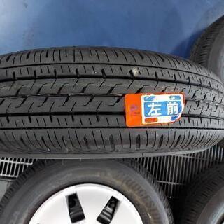 ダイハツ ハイゼットカーゴ クルーズ 新車外し 純正スチールホイールキャップ付き 145R12 -6PR