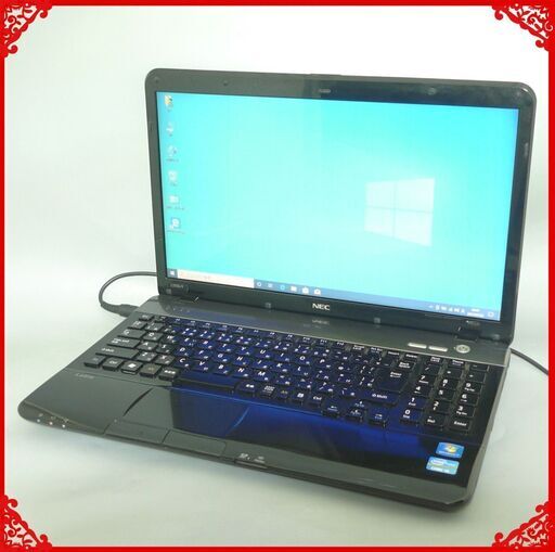 新品SSD-240G ノートパソコン Windows10 中古動作良品 15.6型 NEC PC-LS550F26B Core i5 8GB Blu-ray 無線 LibreOffice済 即使用可能