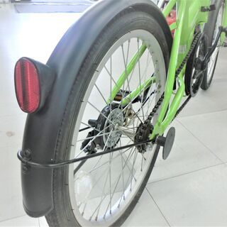 折りたたみ自転車 フォールディングバイク サイモト 20インチ  SMT　自転車 グリーン系 苫小牧西店