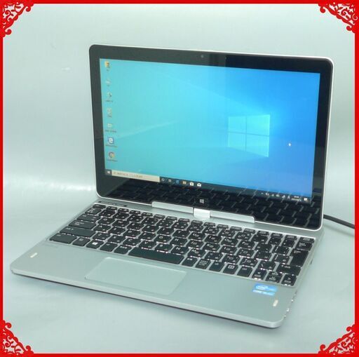 高速SSD タッチパネル ノートパソコン Windows10 中古動作良品 11.6型 HP Revolve 810 Core i5 4GB 無線LAN Bluetooth LibreOffice済