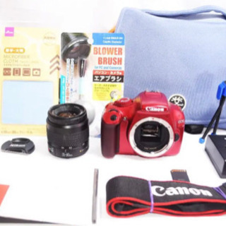 ☘️Canon KISS X50 ★人気のレッド ★スマホ転送 ★初心者おすすめ