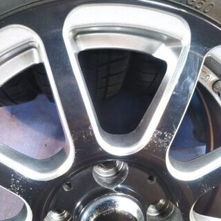 冬14インチ 人気ホイール EVOⅡ【~95％富山】フィット FIT インサイト モビリオ エアウェイブ カローラ フィールダー 185/65R14(175/70R14 同等サイズ）4本