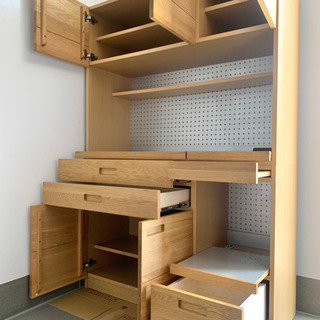 ※受付中止　【美品】unico ウニコ　HUTTE(ヒュッテ)　キッチンボード オープン W1200