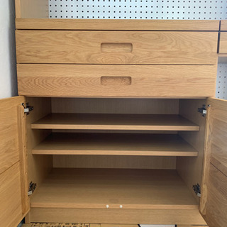 ※受付中止　【美品】unico ウニコ　HUTTE(ヒュッテ)　キッチンボード オープン W1200