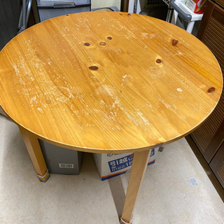 木製ダイニングテーブル　小