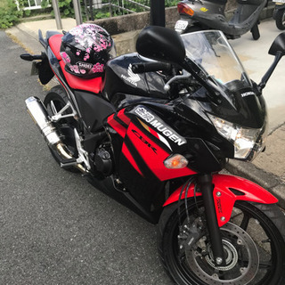 CBR250R 無限カラー　スマホホルダー、右側予備装甲（新品）付き