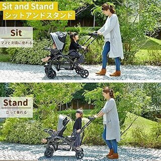 Sit& 支架 双 Pistachio Baby Trend ベビートレンド