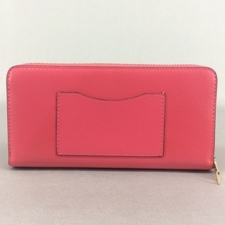 コーチ COACH ラウンドファスナー ピンクレザー 長財布 F12585